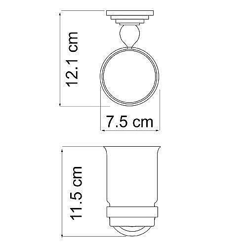 Стакан для зубных щеток WasserKRAFT Ammer K-7028 купить в интернет-магазине сантехники Sanbest