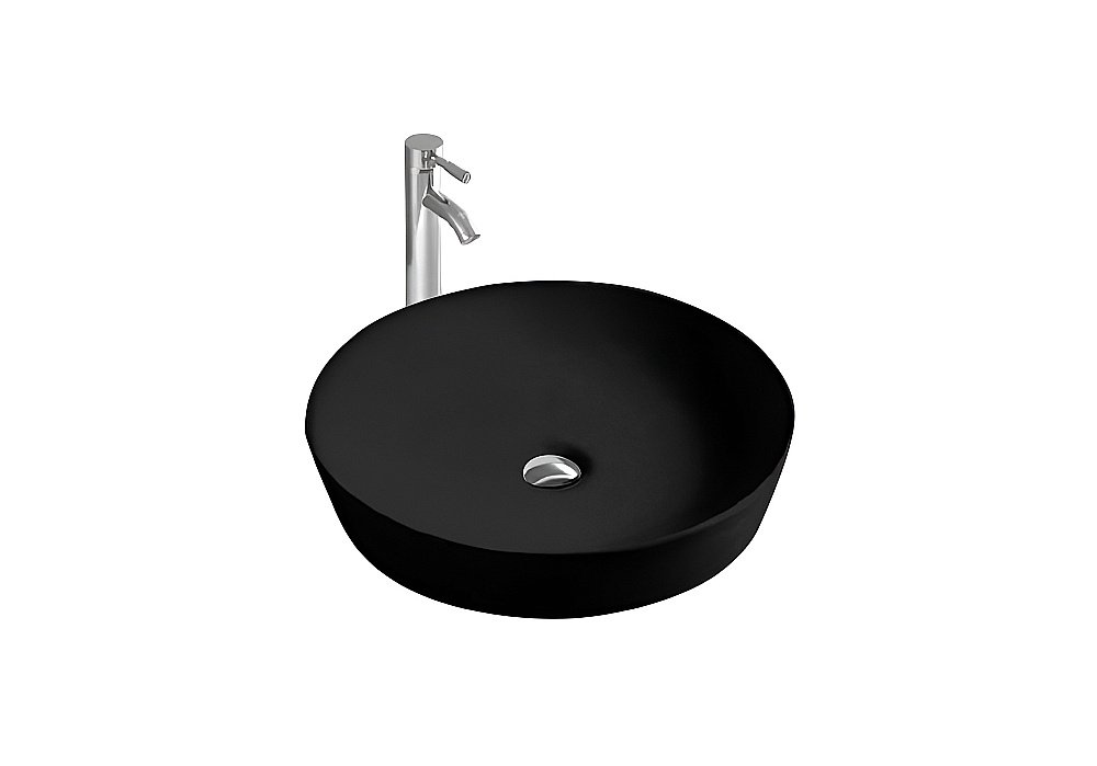 Раковина накладная Aquatek Европа AQ5558-MB черная матовая купить в интернет-магазине Sanbest