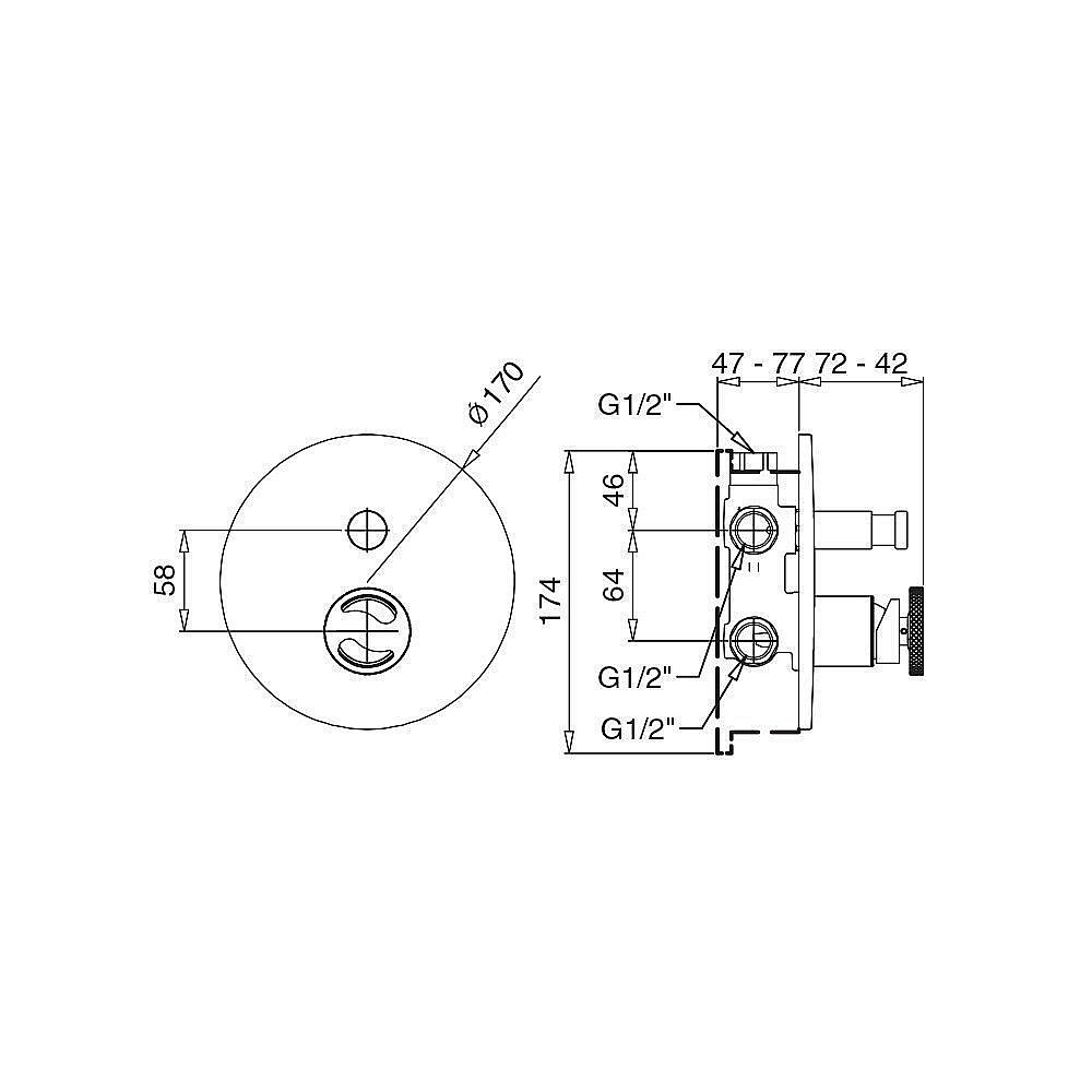 Смеситель для душа Migliore Reversa 28210 золото купить в интернет-магазине сантехники Sanbest