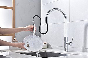 Смеситель для кухни Paulmark Senso Se215180-CR хром купить в интернет-магазине сантехники Sanbest