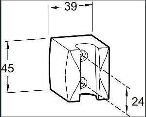 Держатель ручного душа Jacob Delafon ABS E75063-CP купить в интернет-магазине сантехники Sanbest
