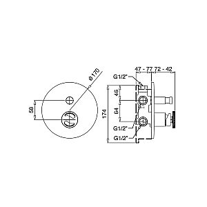 Смеситель для душа Migliore Reversa 28210 золото купить в интернет-магазине сантехники Sanbest