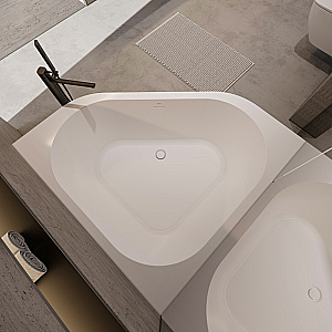 Ванна Abber 135х135 AB9507-1.3 белая купить в интернет-магазине Sanbest