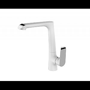 Смеситель для кухни WeltWasser BONN 306 WT белый/хром купить в интернет-магазине сантехники Sanbest