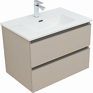 Тумба с раковиной Aquanet Вега 70 329584 бежевая для ванной в интернет-магазине Sanbest