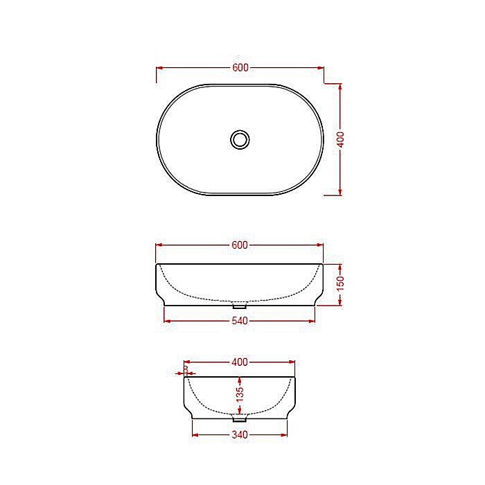 Раковина накладная Artceram Atelier 60 ATL002 41 00 matera купить в интернет-магазине Sanbest