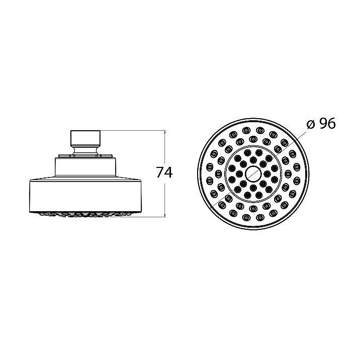 Верхний душ IDDIS Optima Home 007MINPi64 купить в интернет-магазине сантехники Sanbest