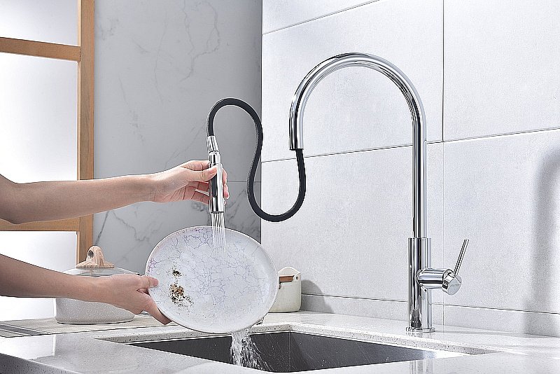 Смеситель для кухни Paulmark Senso Se215180-CR хром купить в интернет-магазине сантехники Sanbest