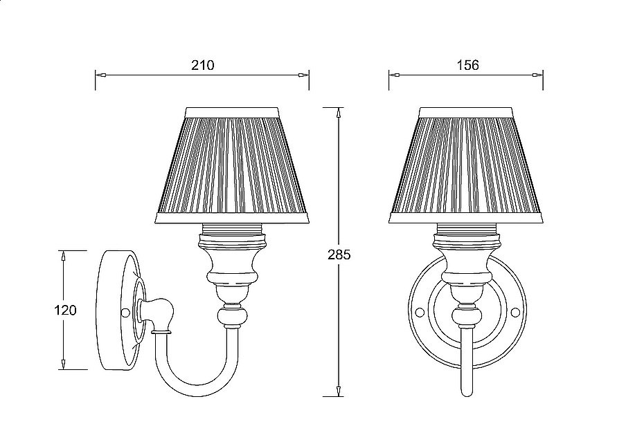 Светильник Savoy BL25 хром купить в интернет-магазине сантехники Sanbest