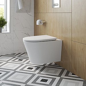 Унитаз подвесной BelBagno TRE-TOR BB5180CH-TOR/SC белый, с крышкой микролифт, безободковый, слив-торнадо купить в интернет-магазине Sanbest