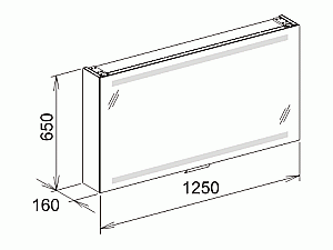 Зеркальный шкаф с подсветкой KEUCO Edition 125 купить в интернет-магазине сантехники Sanbest