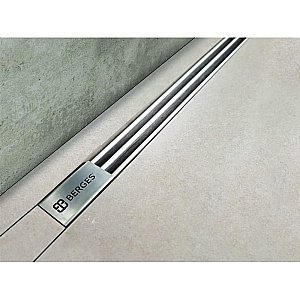 Душевой лоток боковой Berges Super Slim 70 091153 хром глянец купить в интернет-магазине Sanbest