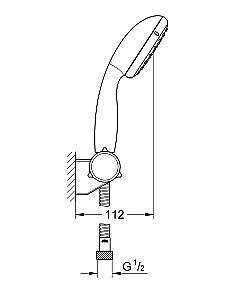 Душевой набор Grohe New Tempesta Classic 2760110E купить в интернет-магазине сантехники Sanbest