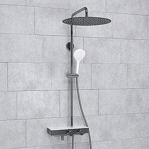 Душевая система WasserKraft Aller SET2661 Thermo хром/Белый Soft-touch купить в интернет-магазине сантехники Sanbest