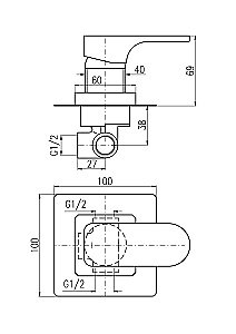 Смеситель для душа Rav-Slezak YUKON YU183CMAT купить в интернет-магазине сантехники Sanbest