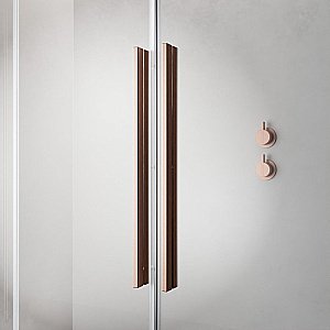 Душевое ограждение Radaway Furo Brushed Copper Walk-in 80 10106438-93-01 стекло прозрачное/профиль брашированная медь купить в интернет-магазине Sanbest