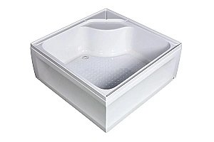 Душевой уголок River MORAVA XL 100/41 MT стекло матовое/профиль хром купить в интернет-магазине Sanbest