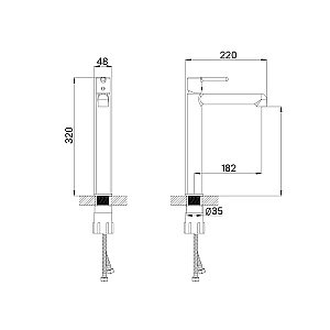 Смеситель для раковины Iddis Aiger AIGSB00i01 хром купить в интернет-магазине сантехники Sanbest