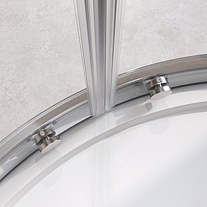 Душевой уголок Cezares Relax 90x90 RELAX-304-R-2-90-C-CR стекло прозрачное/профиль хром купить в интернет-магазине Sanbest