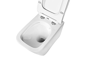 Унитаз подвесной AQUATEK ДЕЛЬТА AQ1911-00 белый, безободковый, с крышкой микролифт купить в интернет-магазине Sanbest