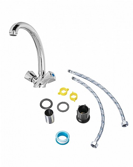 Смеситель для кухни Agger Retro-S A1800200 хром купить в интернет-магазине сантехники Sanbest