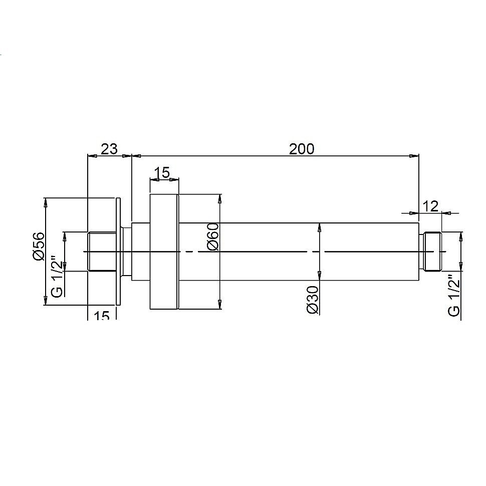Держатель верхнего душа PAINI 50PJ744T620BIMT золото матовое купить в интернет-магазине сантехники Sanbest