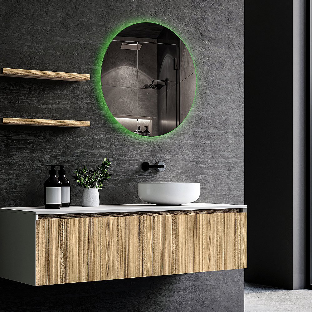 Зеркало ABBER Mond AG6204SSmart 77x77 в ванную от интернет-магазине сантехники Sanbest