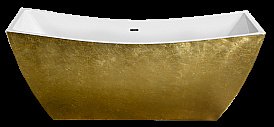 Ванна акриловая Lagard Issa lgd-issa-tg 178х75 белая,золото купить в интернет-магазине Sanbest