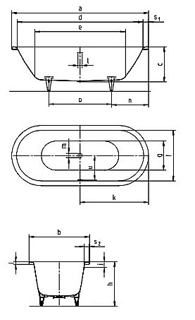 Ванна стальная Kaldewei Classic Duo 111 180х80 291200013001 Easy-clean белый купить в интернет-магазине Sanbest