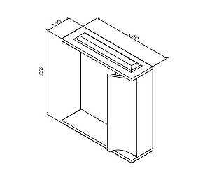 Зеркало со шкафом AM.PM Like 65 белый в ванную от интернет-магазине сантехники Sanbest