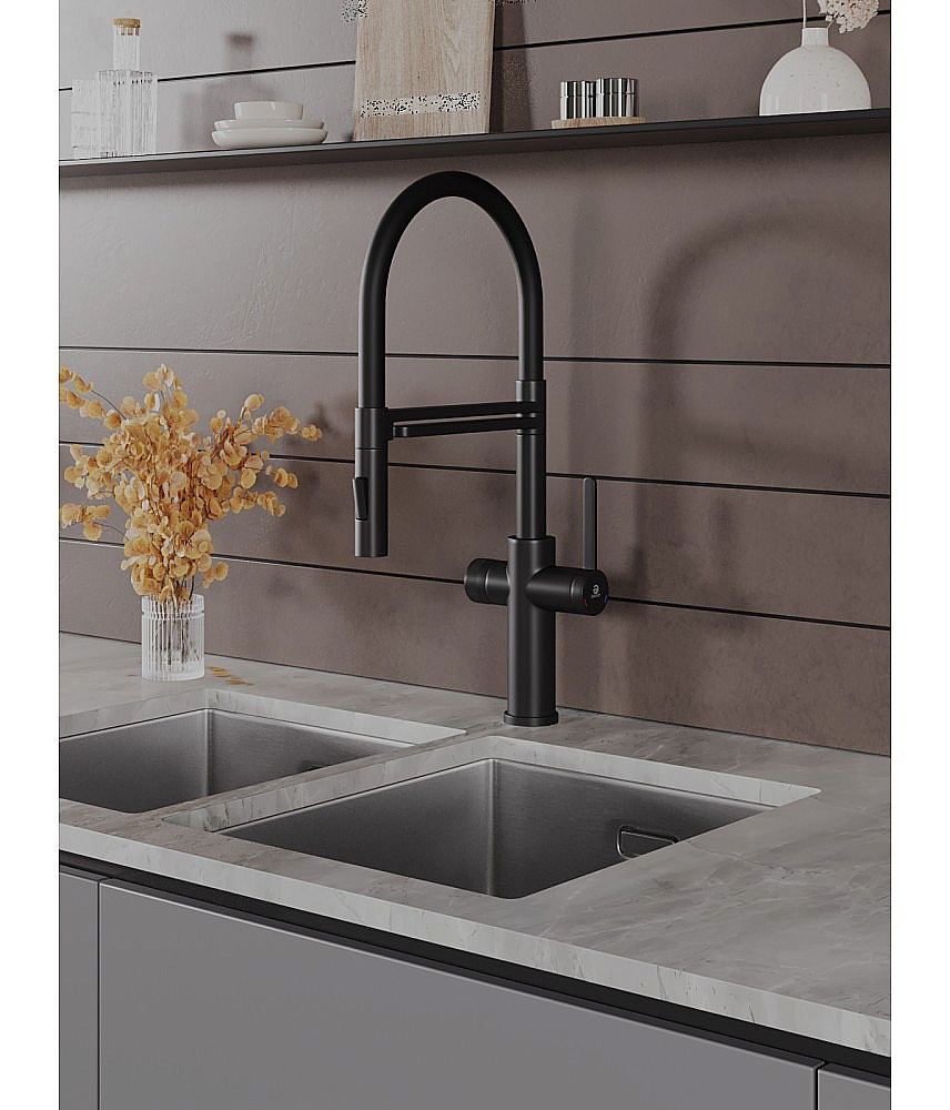 Смеситель для кухни Agger Elegant A3252544 черный матовый купить в интернет-магазине сантехники Sanbest