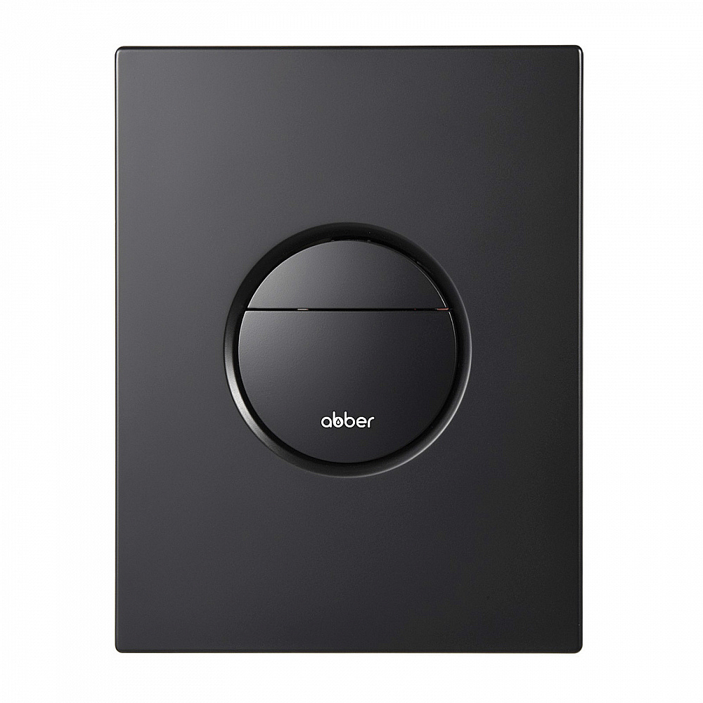 Кнопка для инсталляции Abber AC0126MB черная матовая купить в интернет-магазине сантехники Sanbest