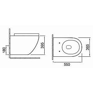 Унитаз подвесной SantiLine SL-5002MW безободковый, с крышкой микролифт, белый матовый купить в интернет-магазине Sanbest