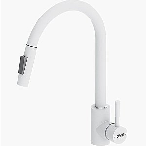 Смеситель для кухни Dorff Logic D3007533 белый матовый купить в интернет-магазине сантехники Sanbest