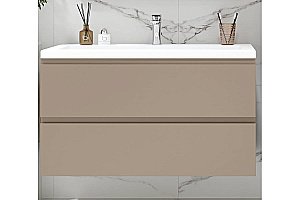 Тумба с раковиной Art&Max Bianchi 75 капучино матовый для ванной в интернет-магазине Sanbest