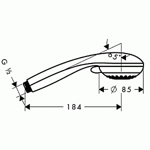 Душевая лейка Hansgrohe Crometta 85 Vario 28562000 купить в интернет-магазине сантехники Sanbest
