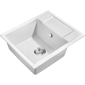 Мойка кухонная Milacio Navarra 60 Cuarzo MC.77072 белая купить в интернет-магазине сантехники Sanbest