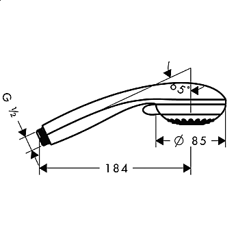 Душевая лейка Hansgrohe Crometta 85 Vario 28562000 купить в интернет-магазине сантехники Sanbest