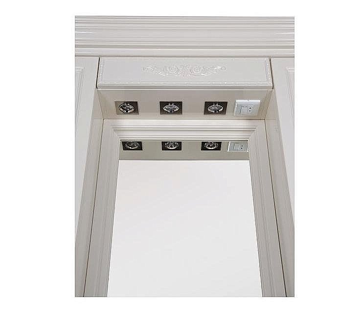 Зеркало со шкафом Aquanet Кастильо 120 белое в ванную от интернет-магазине сантехники Sanbest