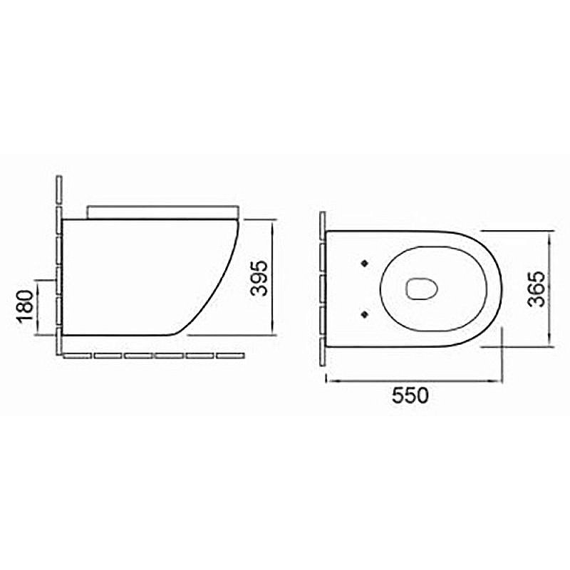 Унитаз подвесной SantiLine SL-5002MW безободковый, с крышкой микролифт, белый матовый купить в интернет-магазине Sanbest