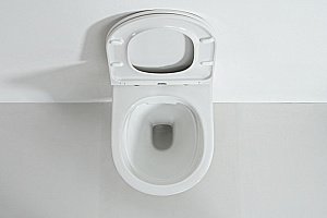 Унитаз подвесной Orange C01-100W безободковый, с крышкой микролифт купить в интернет-магазине Sanbest