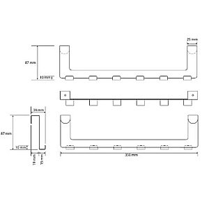Крючок Bemeta White 101106234 белый купить в интернет-магазине сантехники Sanbest