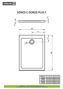 Душевой поддон Radaway Doros Plus F SDRFP1290-01 90x120 белый купить в интернет-магазине Sanbest