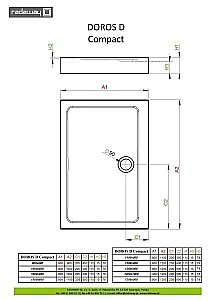 Душевой поддон Radaway Doros D Compact SDRD1210-05 120x100 белый купить в интернет-магазине Sanbest