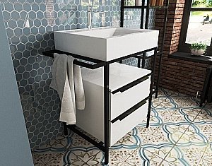 Тумба с раковиной Эстет Comfort Loft 70 для ванной в интернет-магазине Sanbest