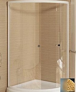 Душевой уголок Радомир Найт 100x100 стекло матовое/профиль белый купить в интернет-магазине Sanbest