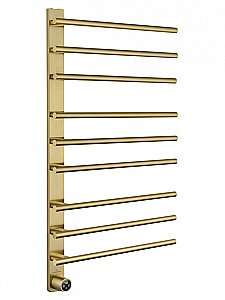 Полотенцесушитель электрический WONZON & WOGHAND NÜRNBERG, Брашированное золото (WW-AL349-BG) купить в интернет-магазине сантехники Sanbest