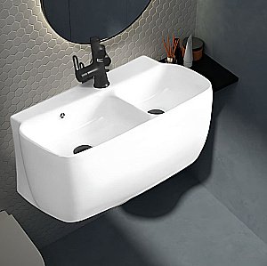 Раковина CeramaLux A1009 белая купить в интернет-магазине Sanbest