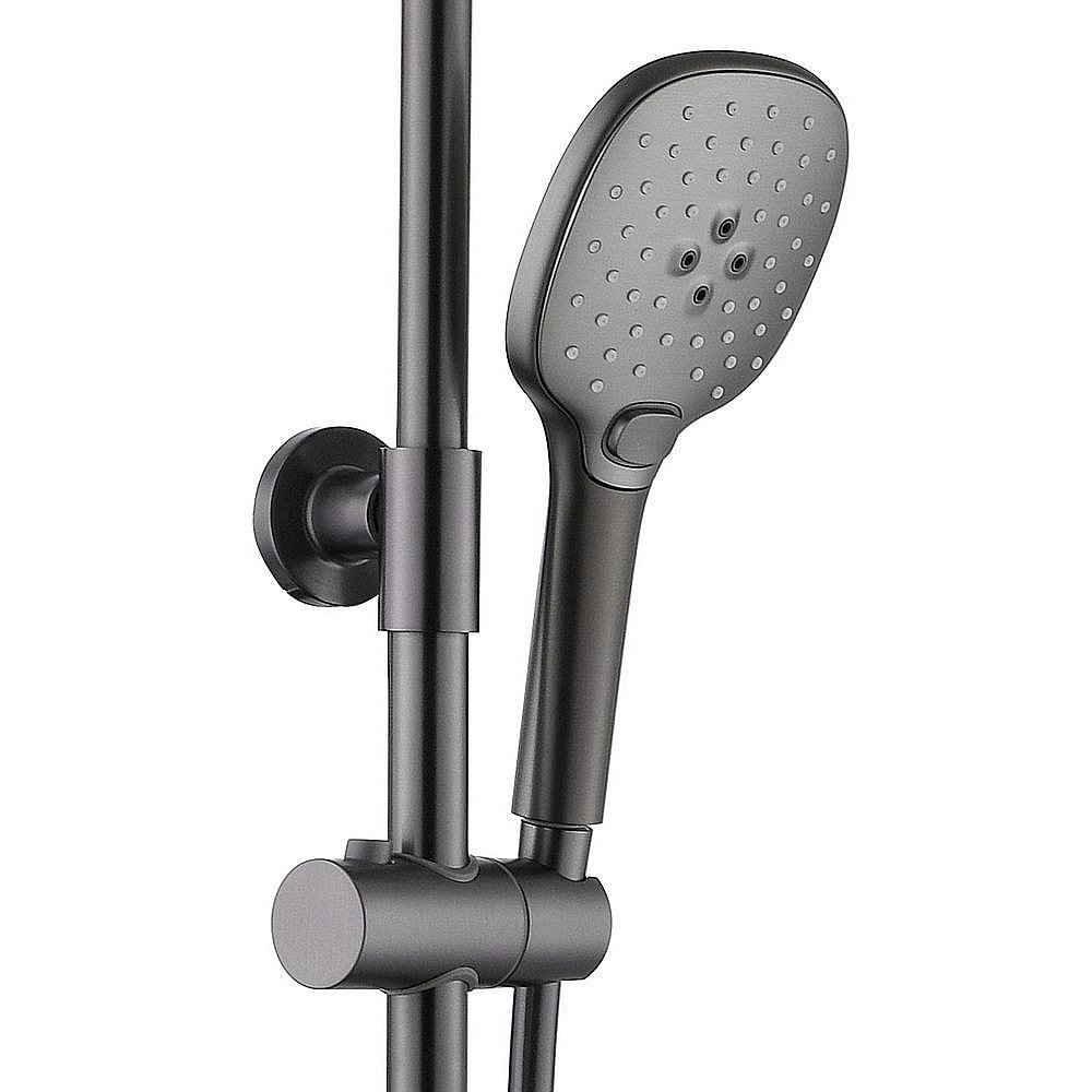 Душевая система Black&White Universe UK9900MG оружейная сталь купить в интернет-магазине сантехники Sanbest