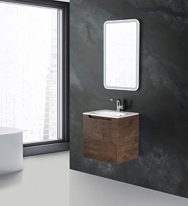 Тумба с раковиной BelBagno ETNA-600-1C Rovere Moro для ванной в интернет-магазине Sanbest